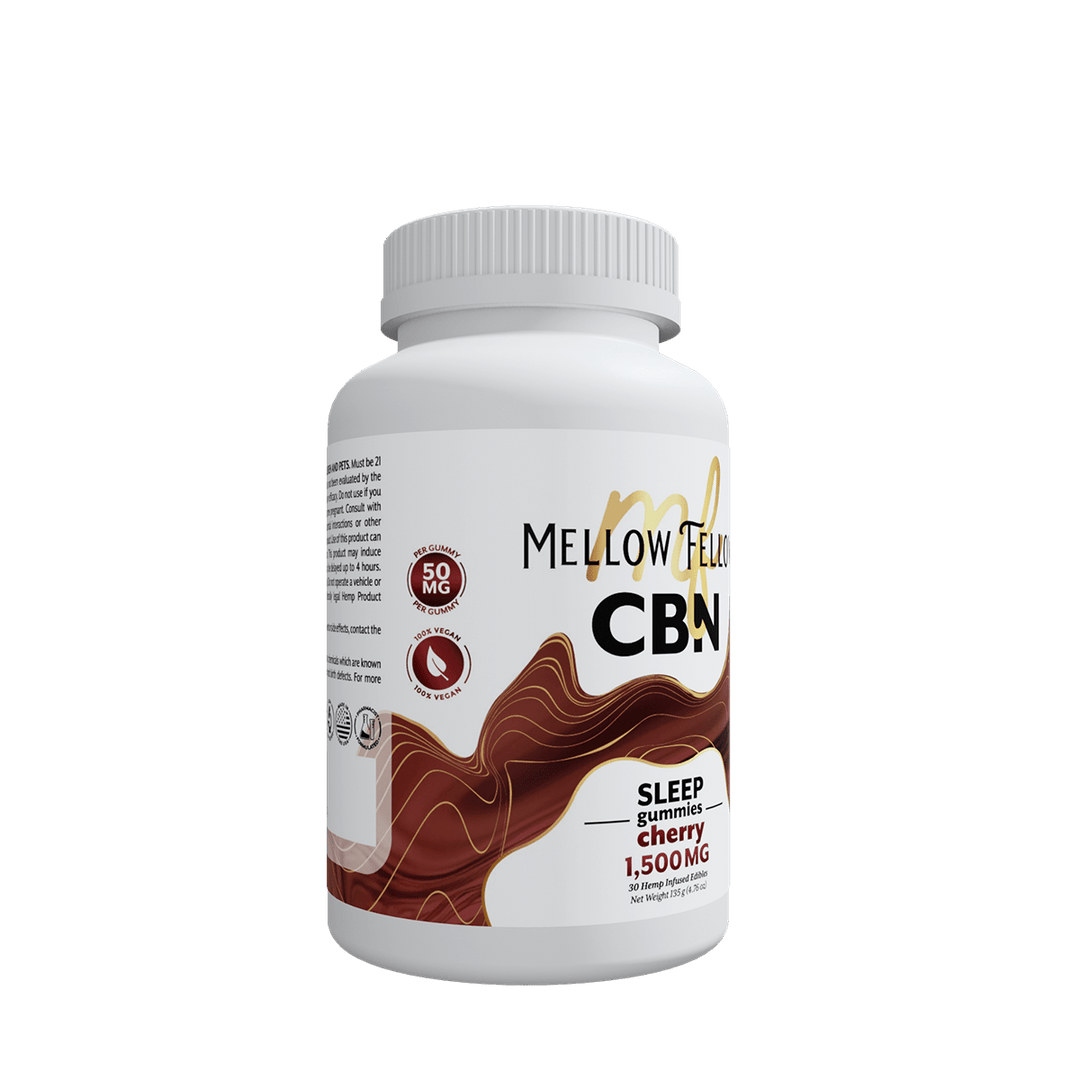 Sleep CBN Gummies - 1500mg - Cherry - Mellow Fellow