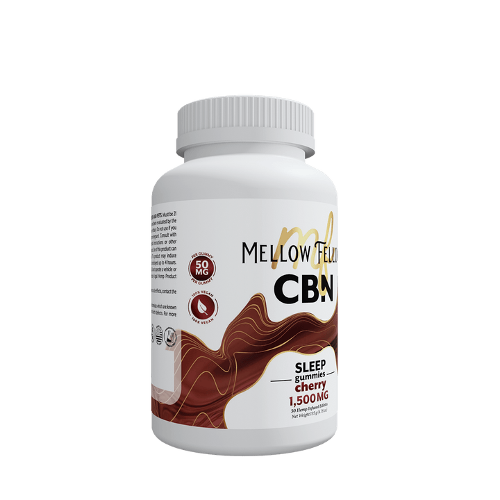 Sleep CBN Gummies - 1500mg - Cherry - Mellow Fellow