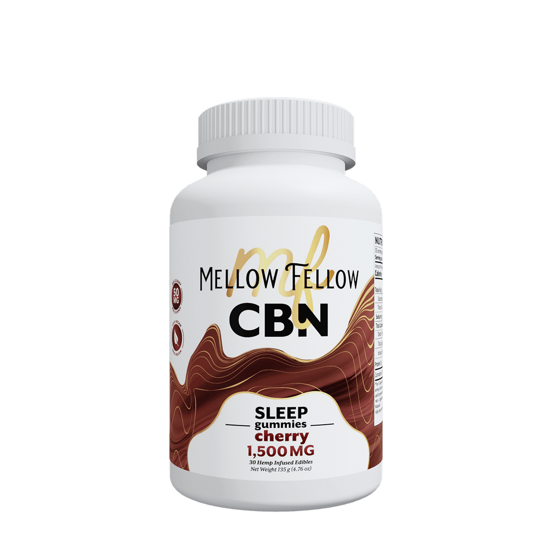Sleep CBN Gummies - 1500mg - Cherry - Mellow Fellow