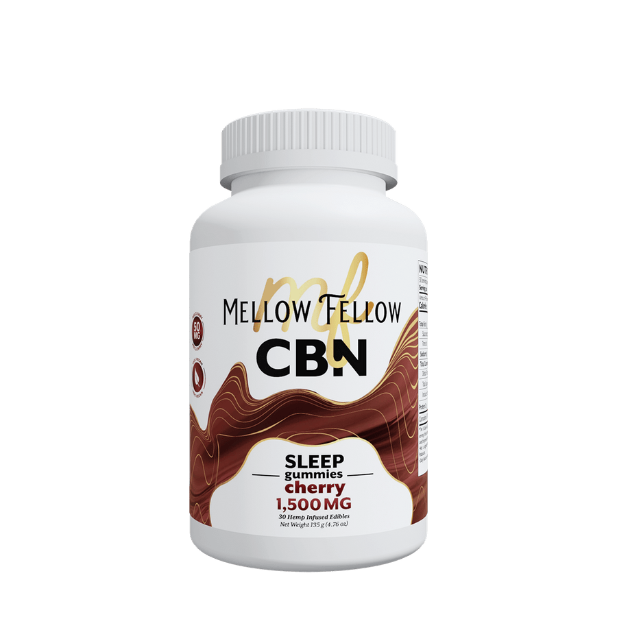 Sleep CBN Gummies - 1500mg - Cherry - Mellow Fellow