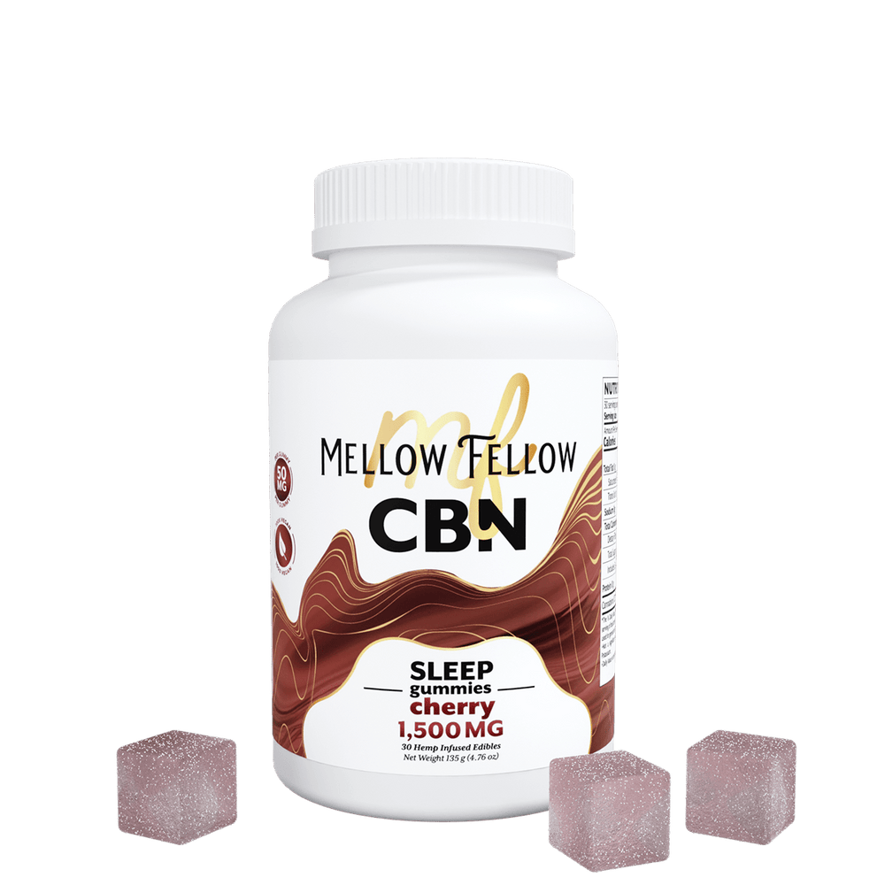 Sleep CBN Gummies - 1500mg - Cherry - Mellow Fellow