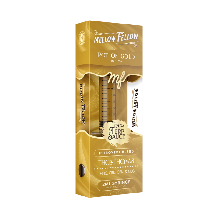 Introvert Blend - Terp Sauce 2ml Syringe - Pot of Gold (Indica) - Mellow Fellow