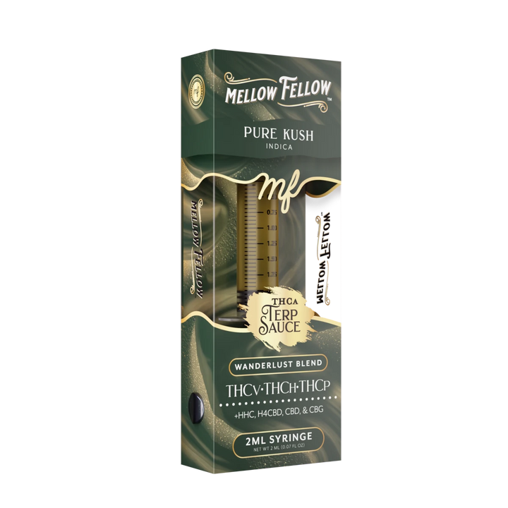 Wanderlust Blend - Terp Sauce 2ml Syringe - Pure Kush (Indica) - Mellow Fellow