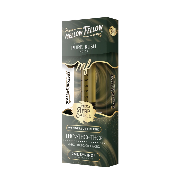 Wanderlust Blend - Terp Sauce 2ml Syringe - Pure Kush (Indica) - Mellow Fellow