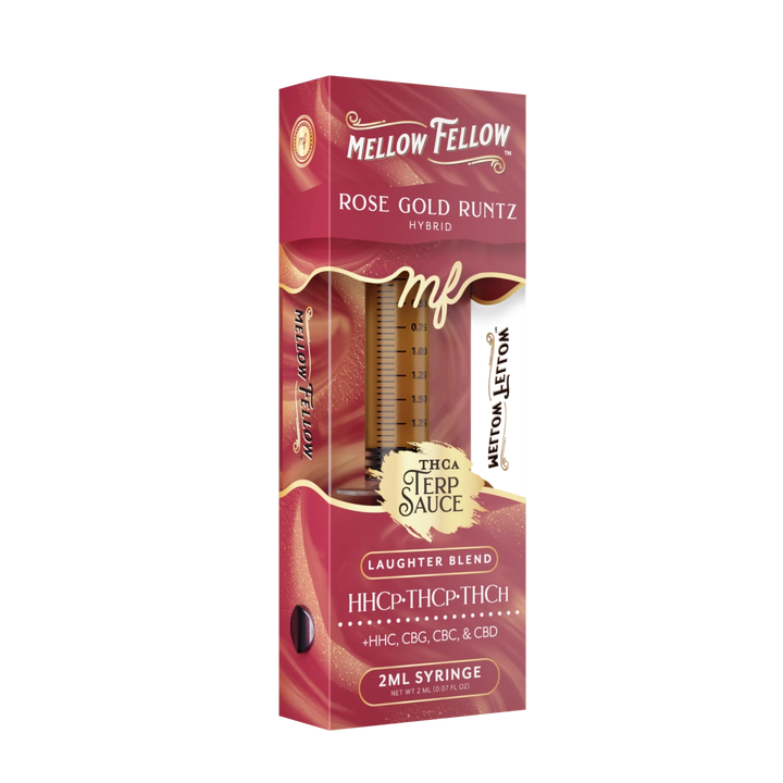 Laughter Blend - Terp Sauce 2ml Syringe - Rose Gold Runtz (Hybrid) - Mellow Fellow
