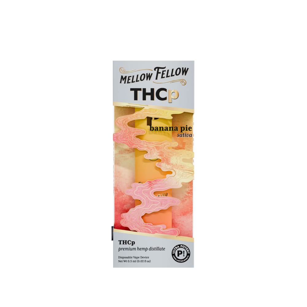 THCp 0.5g Disposable Vape - Banana Pie (Sativa) - Mellow Fellow