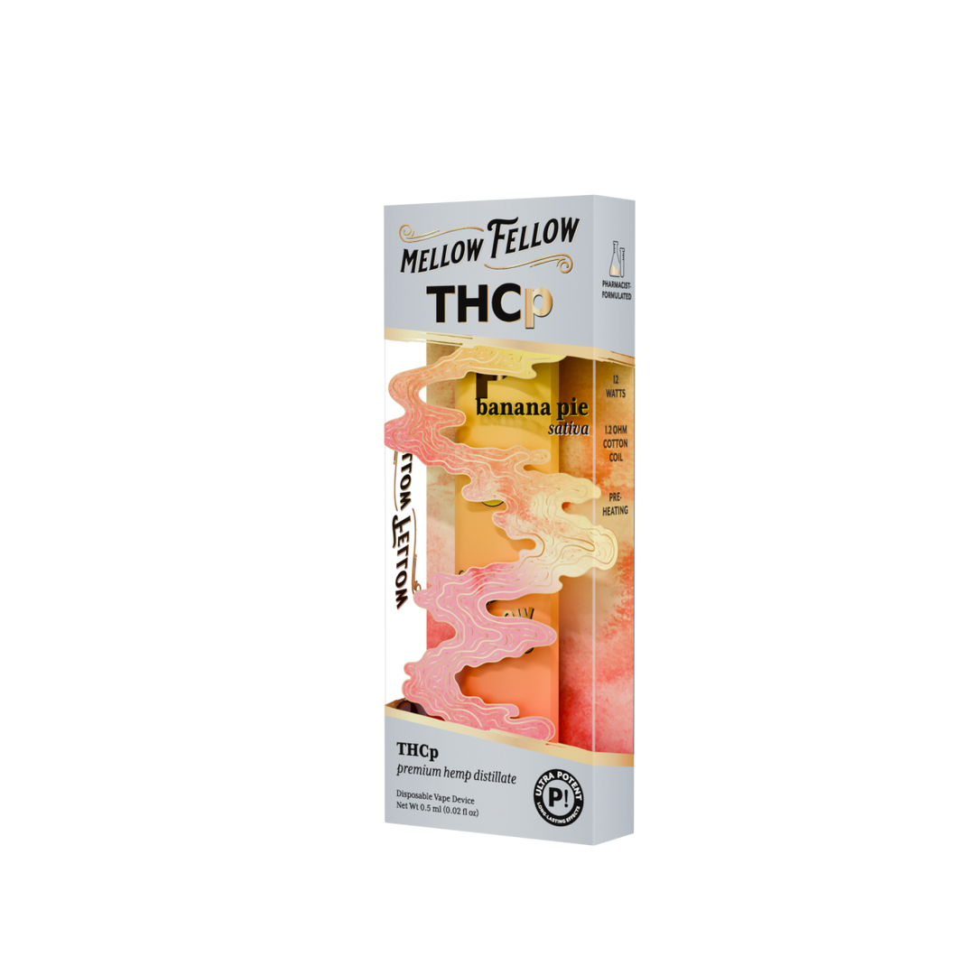 THCp 0.5g Disposable Vape - Banana Pie (Sativa) - Mellow Fellow