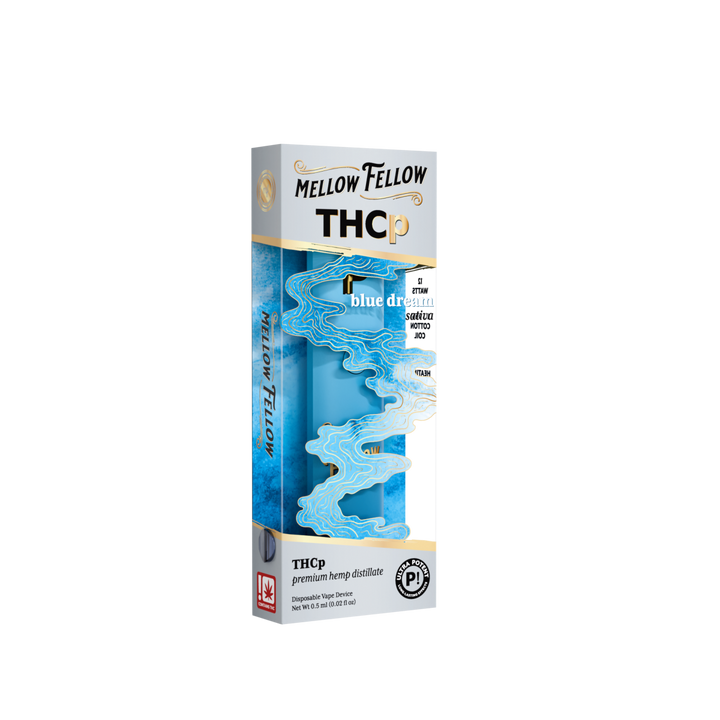 THCp 0.5g Disposable Vape - Blue Dream (Sativa) - Mellow Fellow