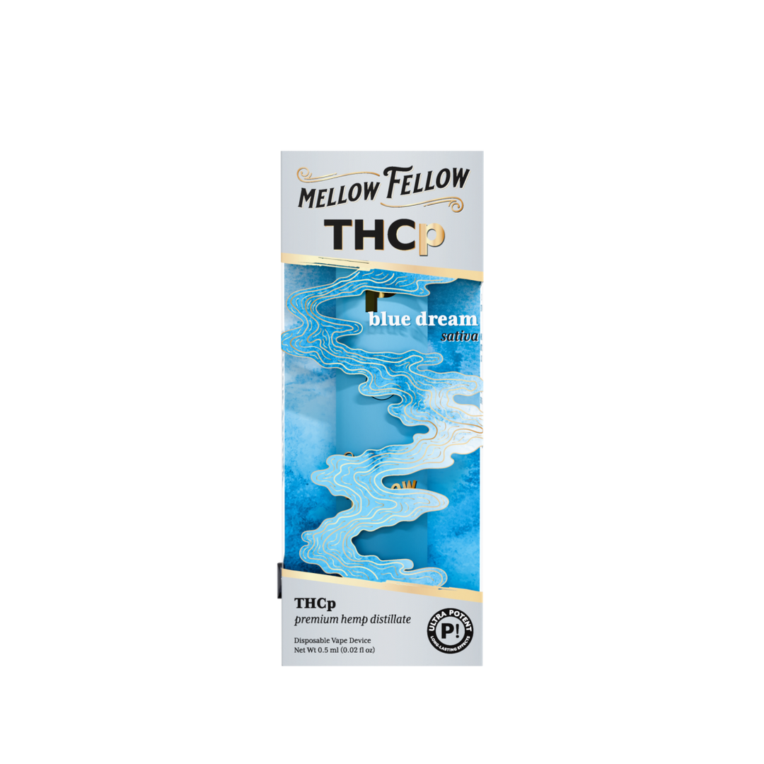 THCp 0.5g Disposable Vape - Blue Dream (Sativa) - Mellow Fellow