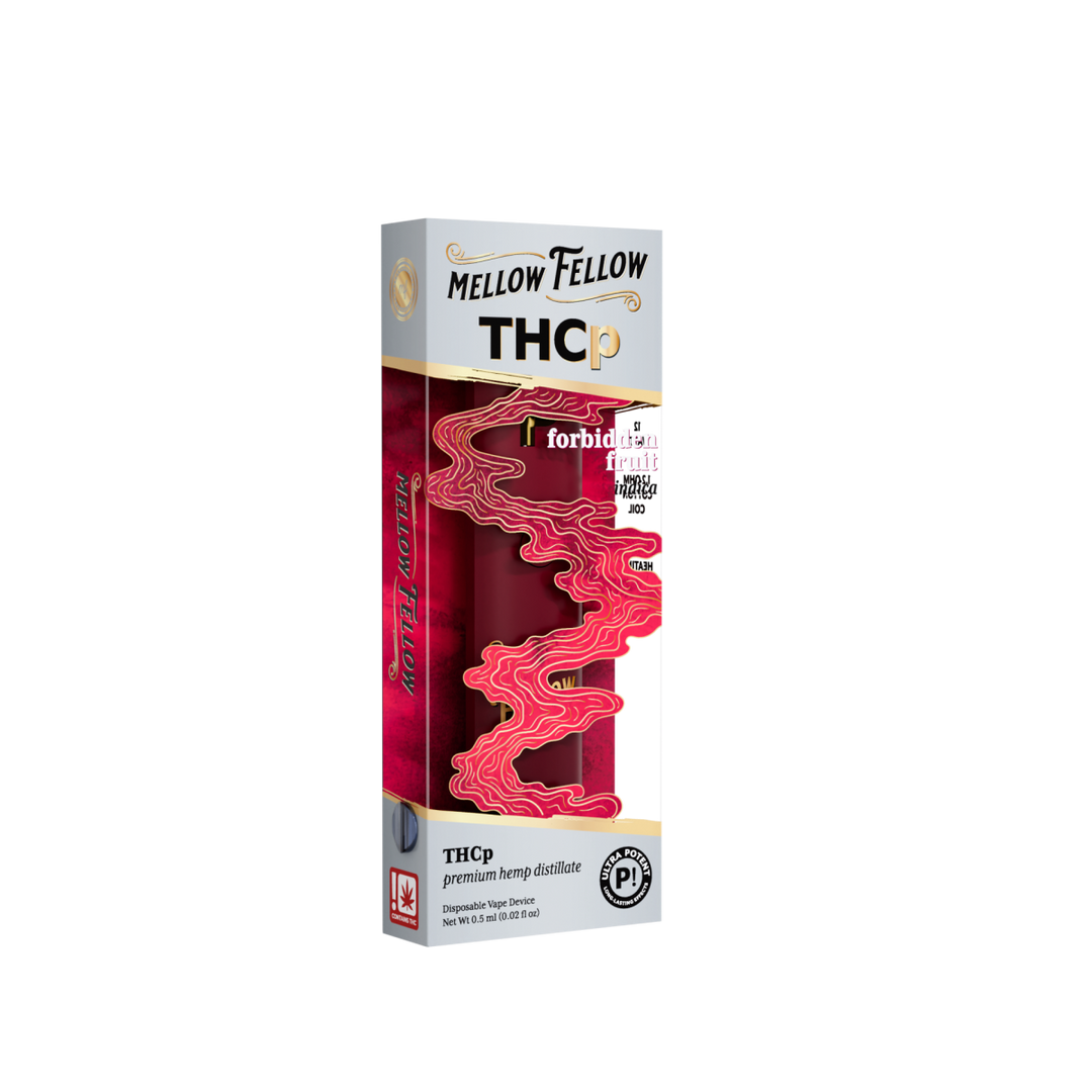 THCp 0.5g Disposable Vape - Forbidden Fruit (Indica) - Mellow Fellow