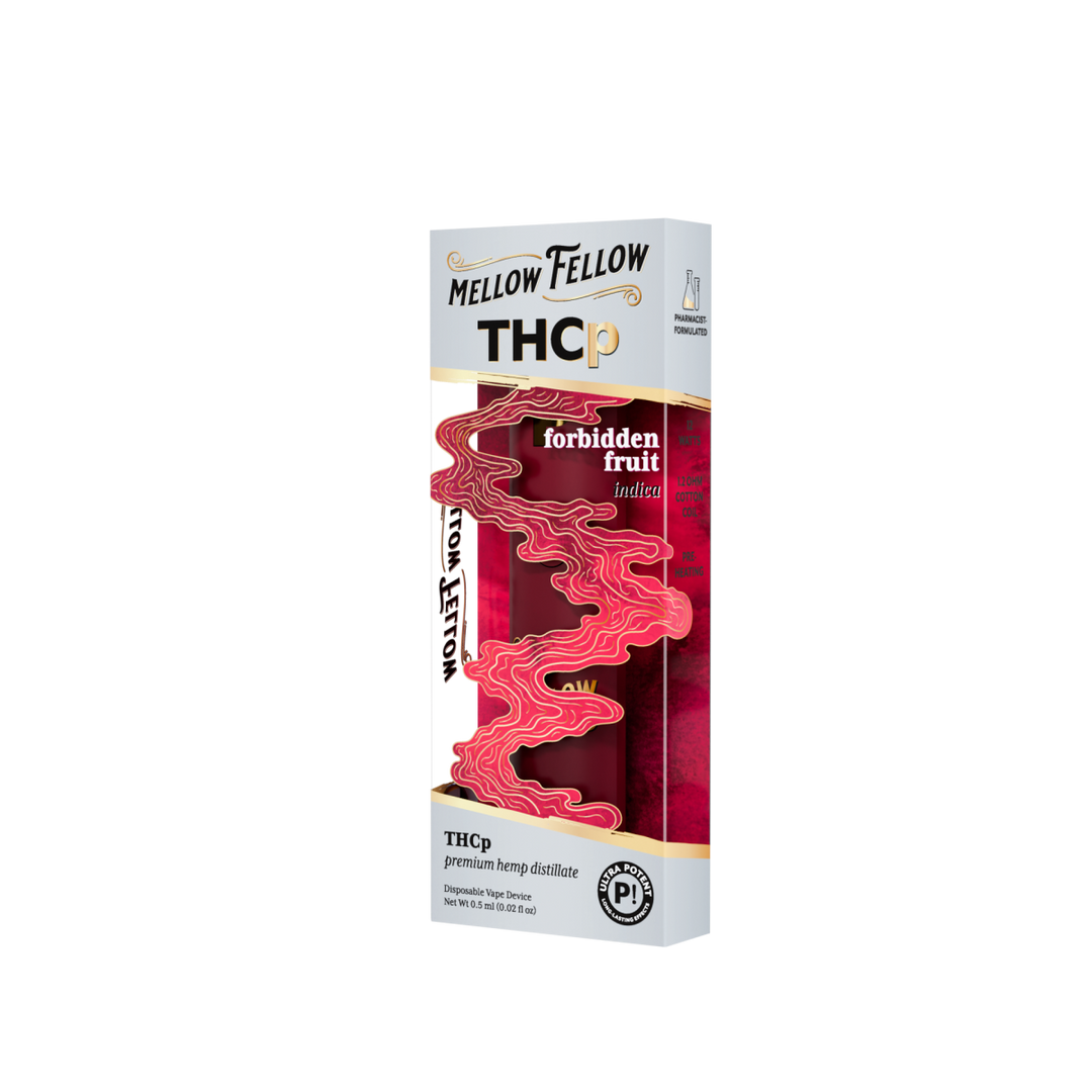 THCp 0.5g Disposable Vape - Forbidden Fruit (Indica) - Mellow Fellow