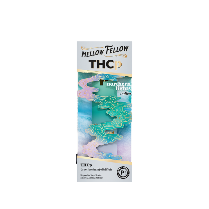 THCp 0.5g Disposable Vape - Northern Lights (Indica) - Mellow Fellow