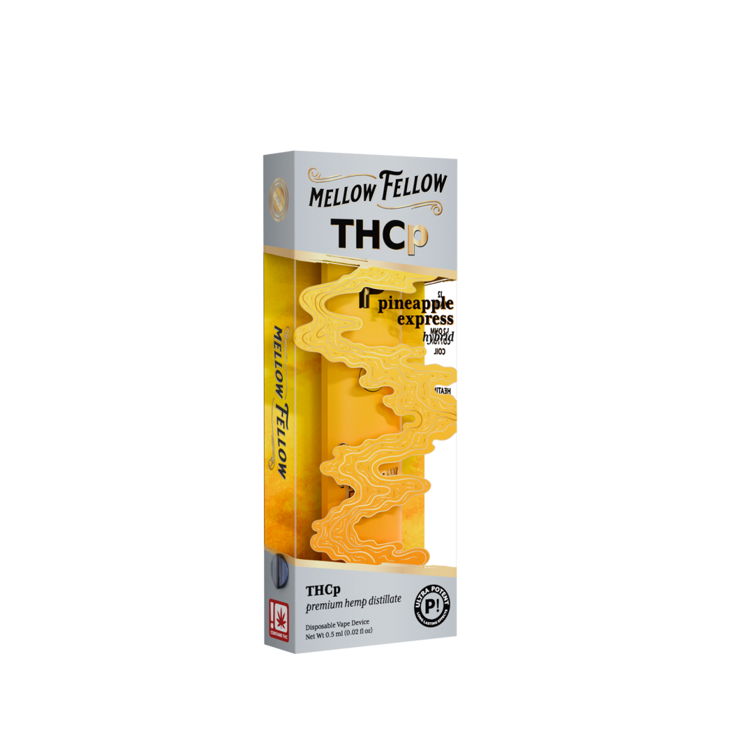 THCp 0.5g Disposable Vape - Pineapple Express (Hybrid) - Mellow Fellow