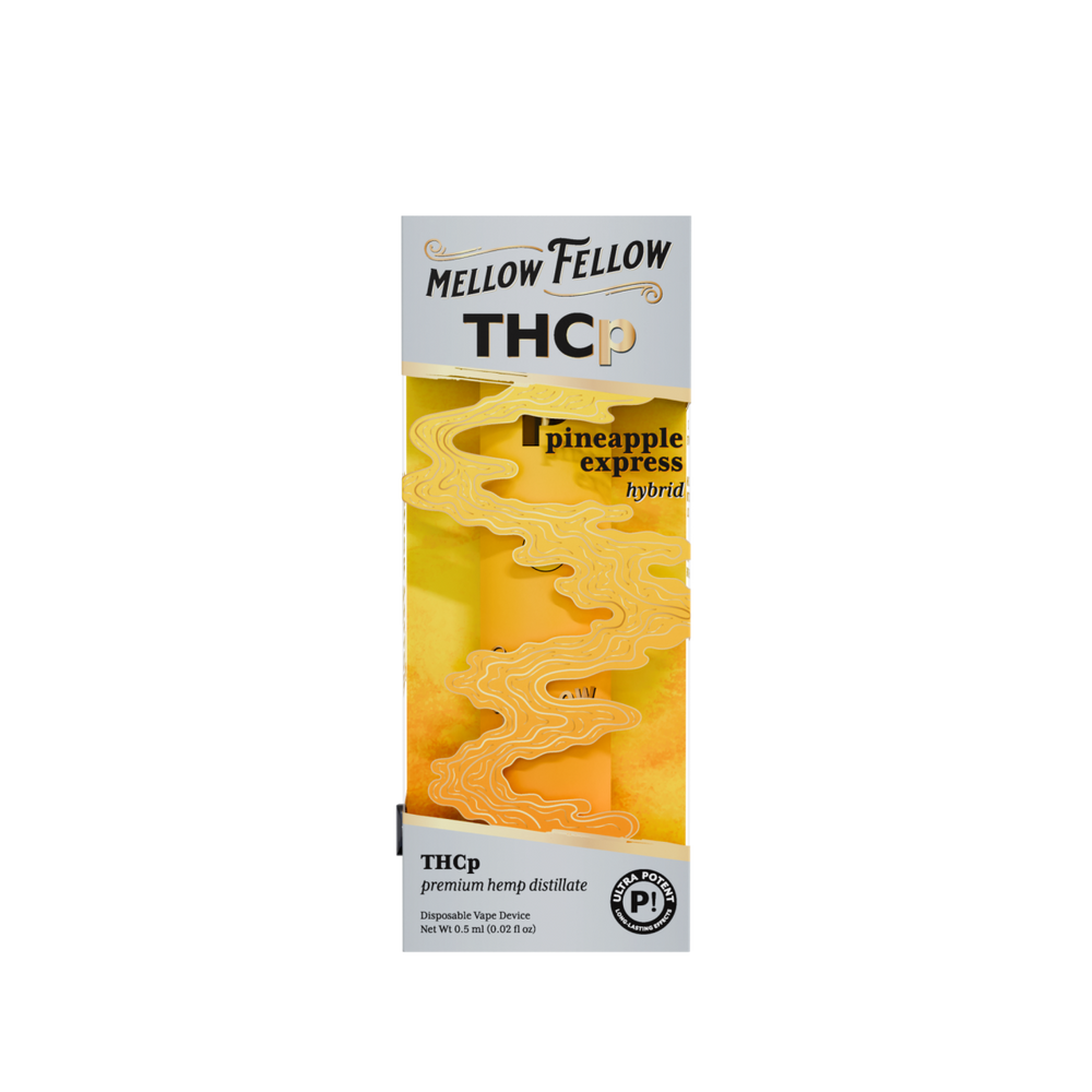 THCp 0.5g Disposable Vape - Pineapple Express (Hybrid) - Mellow Fellow