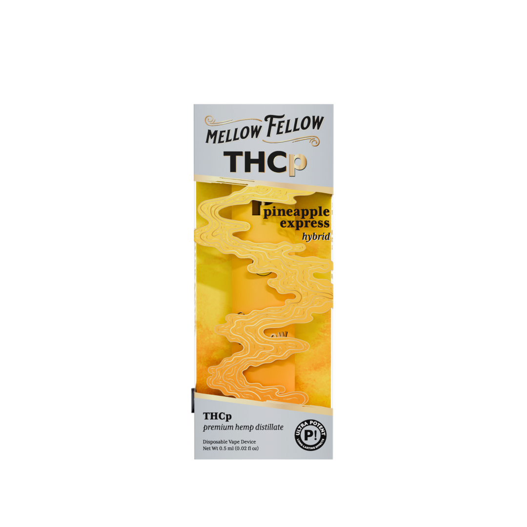 THCp 0.5g Disposable Vape - Pineapple Express (Hybrid) - Mellow Fellow