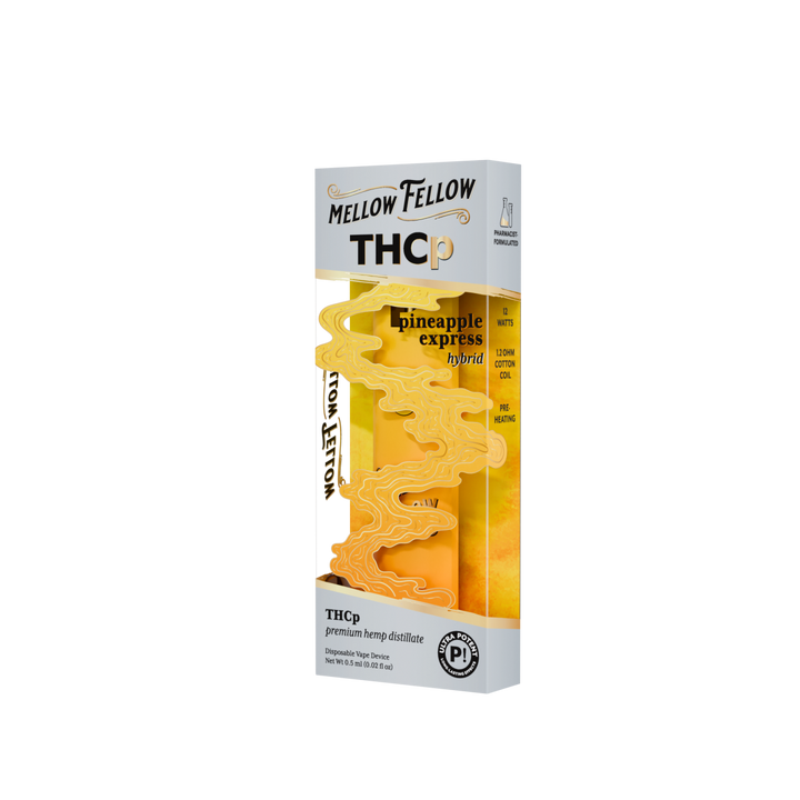 THCp 0.5g Disposable Vape - Pineapple Express (Hybrid) - Mellow Fellow