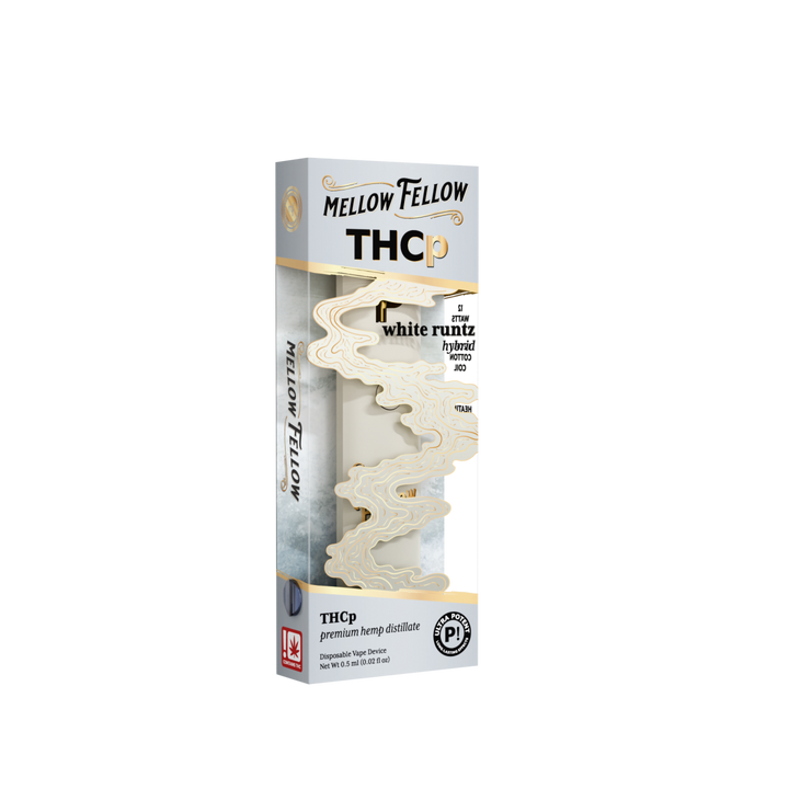 THCp 0.5g Disposable Vape - White Runtz (Hybrid) - Mellow Fellow