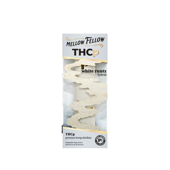 THCp 0.5g Disposable Vape - White Runtz (Hybrid) - Mellow Fellow