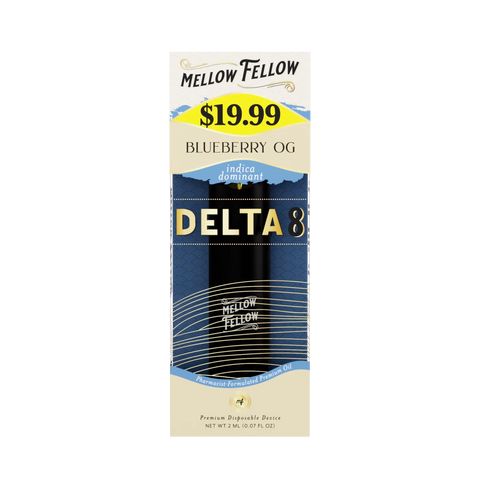 Delta 8 Premium 2ML Disposable Vape - Blueberry OG (Indica Dominant)