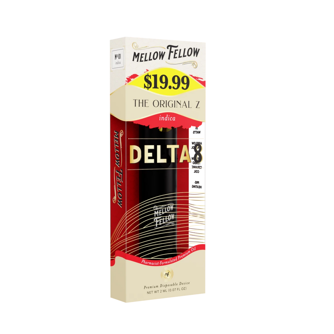 Delta 8 Premium 2ML Disposable Vape - The Original Z (Indica) - Mellow Fellow