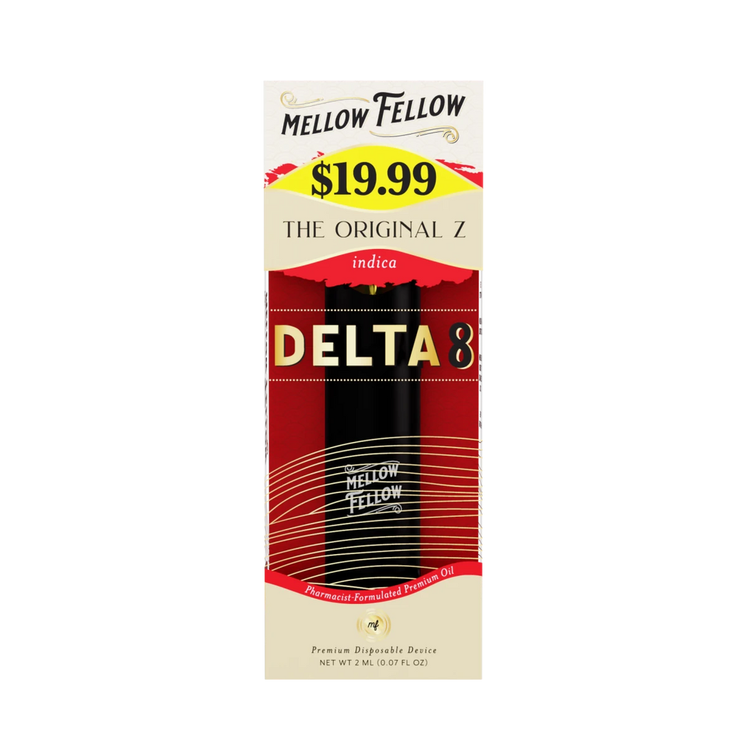 Delta 8 Premium 2ML Disposable Vape - The Original Z (Indica) - Mellow Fellow