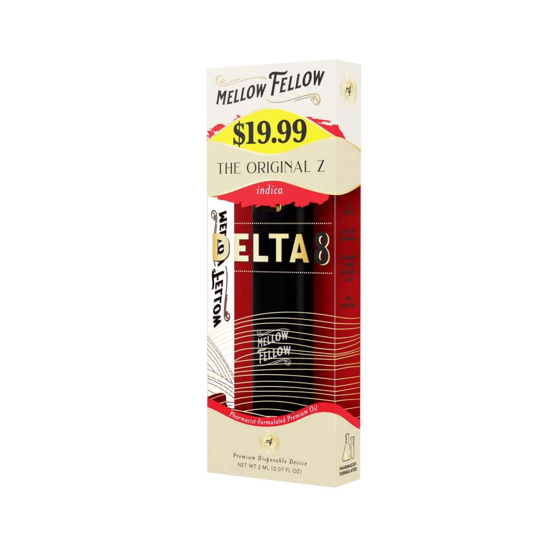 Delta 8 Premium 2ML Disposable Vape - The Original Z (Indica) - Mellow Fellow