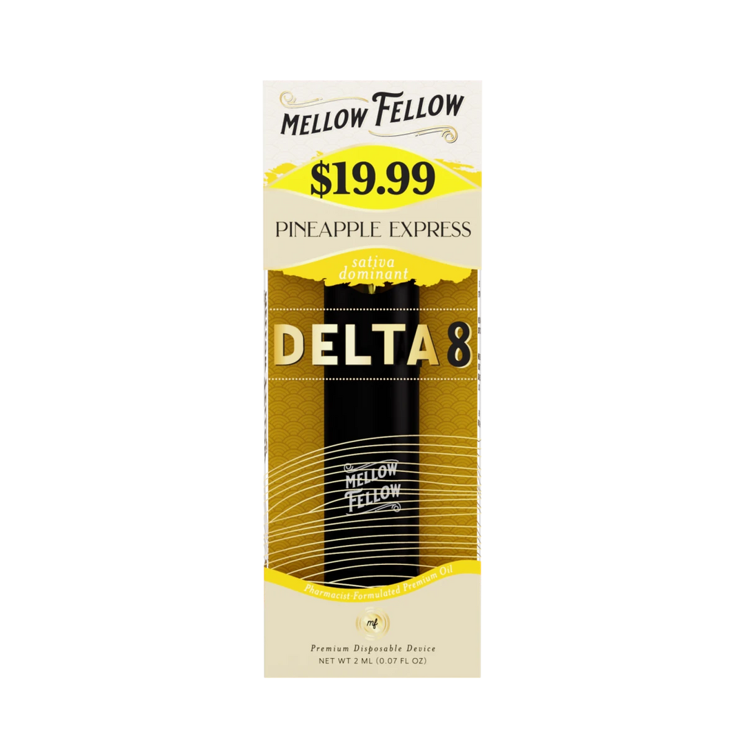 Delta 8 Premium 2ML Disposable Vape - Pineapple Express (Sativa Dominant) - Mellow Fellow