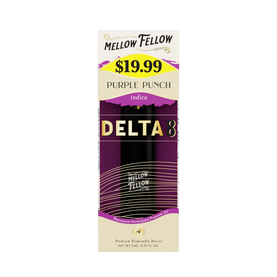 2ml Delta 8 Disposable Vapes - Mellow Fellow 2ml Delta 8 Disposable Vapes - Mellow Fellow