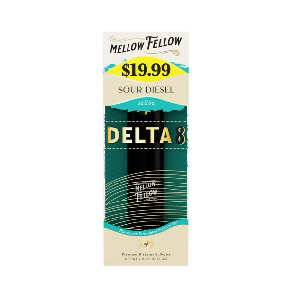 Delta 8 Premium 2ML Disposable Vape - Sour Diesel (Sativa)