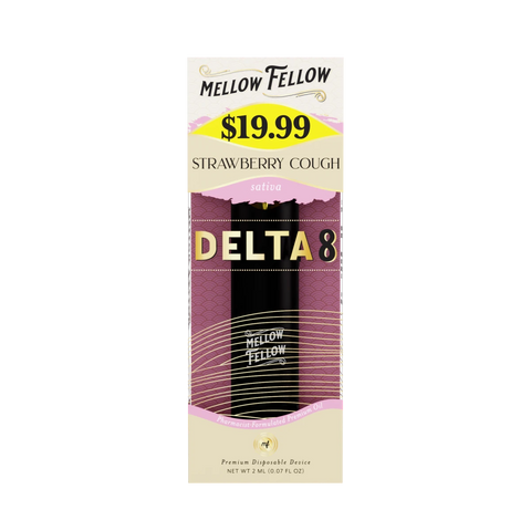 Delta 8 Premium 2ML Disposable Vape - Strawberry Cough (Sativa)