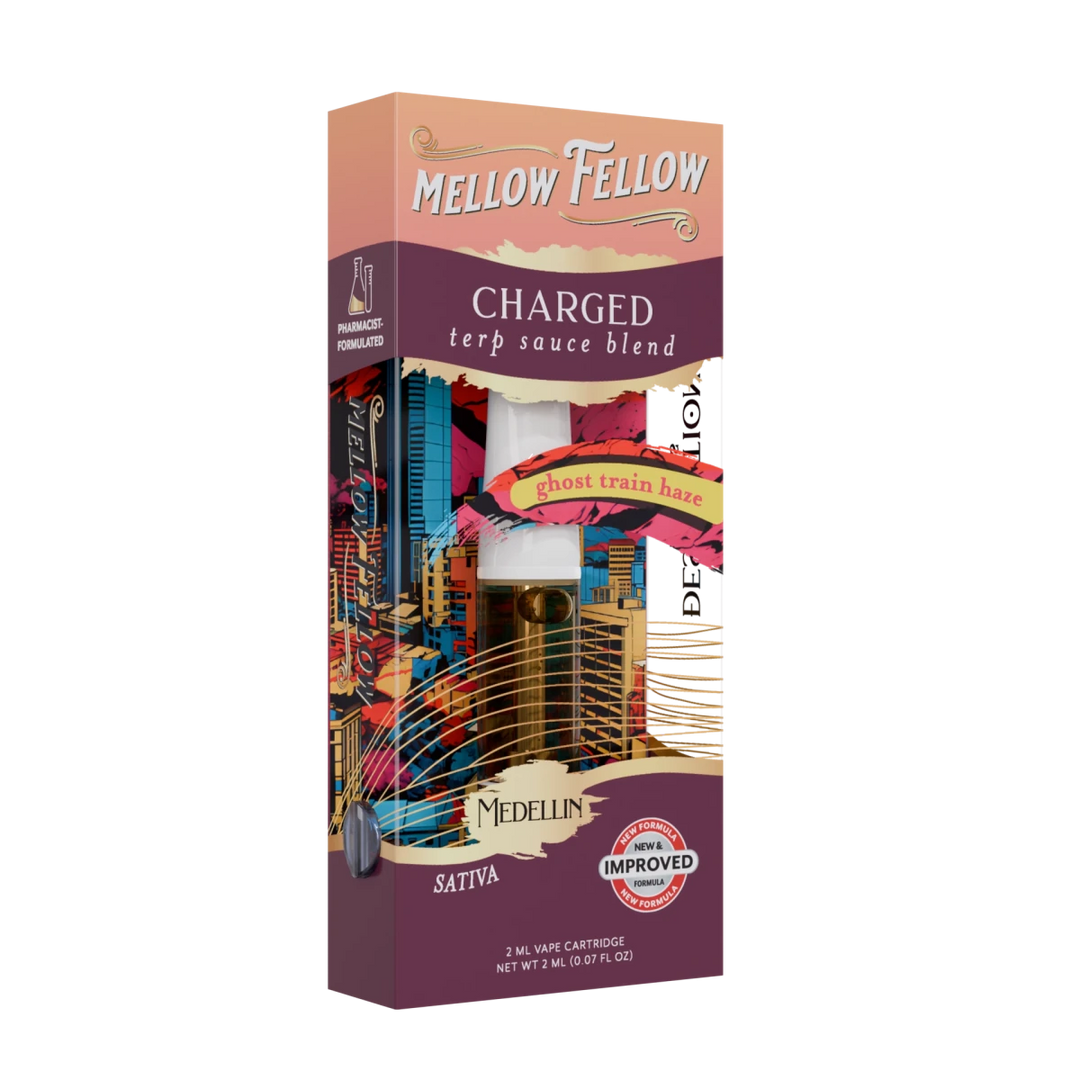 Charged Blend - Terp Sauce 2ml Vape Cartridge - Ghost Train Haze (Sativa) - Mellow Fellow