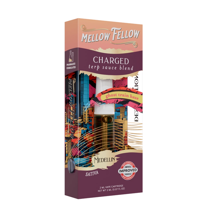 Charged Blend - Terp Sauce 2ml Vape Cartridge - Ghost Train Haze (Sativa) - Mellow Fellow