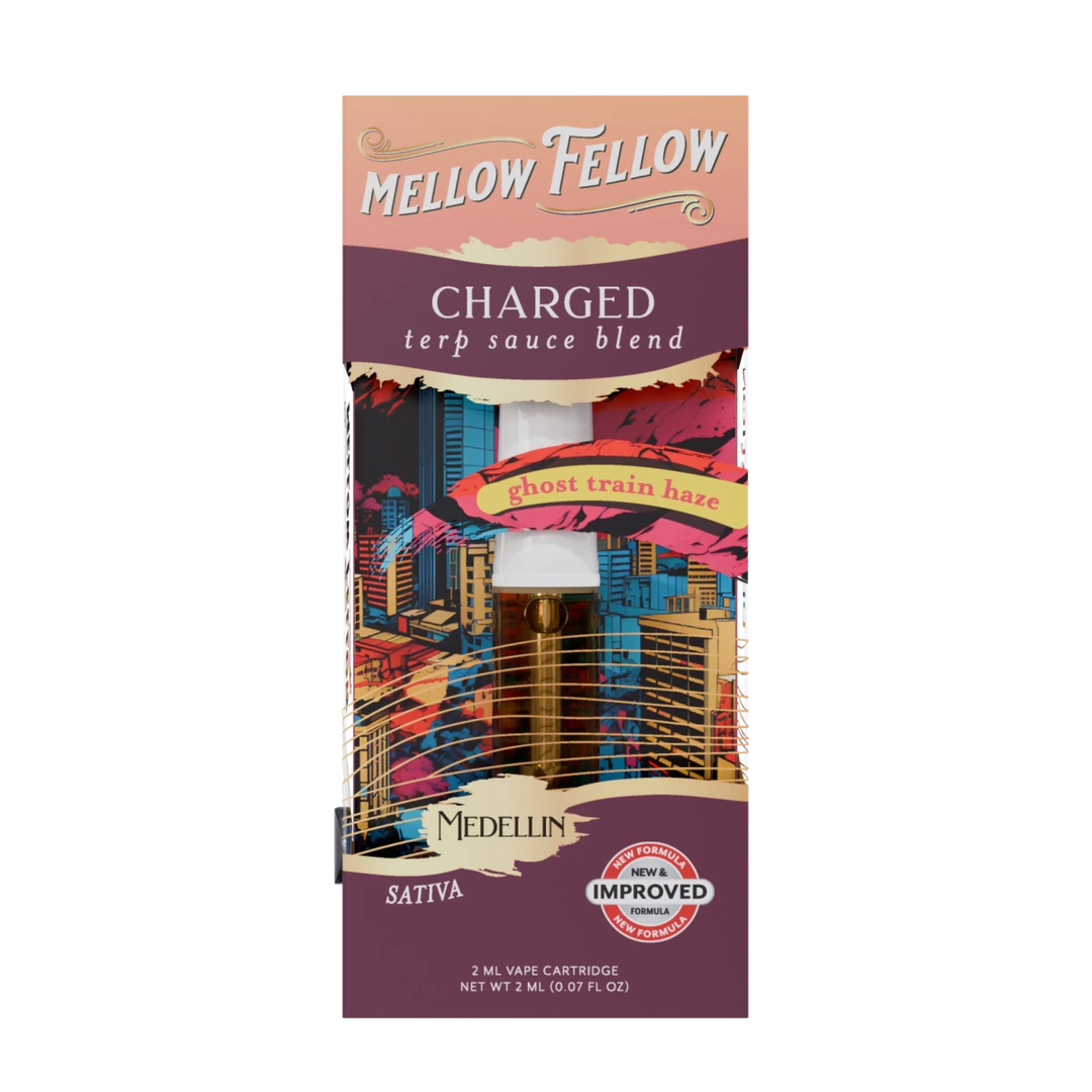 Charged Blend - Terp Sauce 2ml Vape Cartridge - Ghost Train Haze (Sativa) - Mellow Fellow