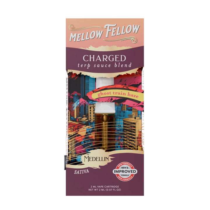 Charged Blend - Terp Sauce 2ml Vape Cartridge - Ghost Train Haze (Sativa) - Mellow Fellow