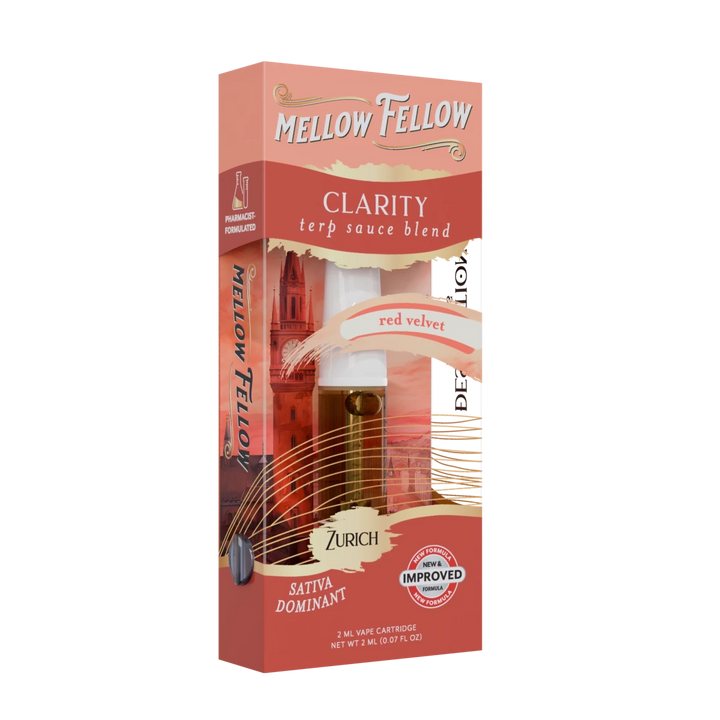 Clarity Blend - Terp Sauce 2ml Vape Cartridge - Red Velvet (Sativa Dom) - Mellow Fellow