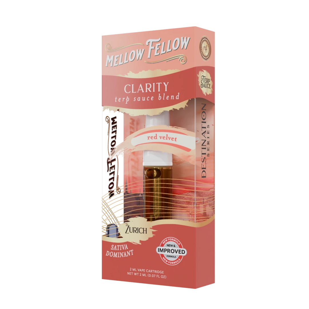 Clarity Blend - Terp Sauce 2ml Vape Cartridge - Red Velvet (Sativa Dom) - Mellow Fellow