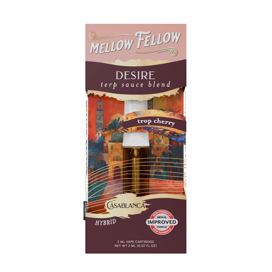 Desire Blend - Terp Sauce 2ml Vape Cartridge - Trop Cherry (Hybrid) - Mellow Fellow