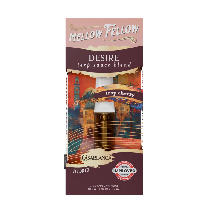 Desire Blend - Terp Sauce 2ml Vape Cartridge - Trop Cherry (Hybrid) - Mellow Fellow