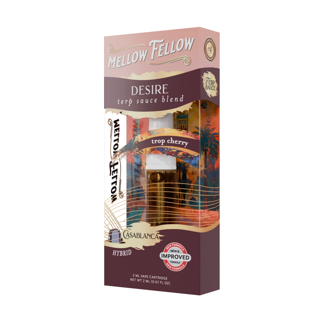 Desire Blend - Terp Sauce 2ml Vape Cartridge - Trop Cherry (Hybrid) - Mellow Fellow