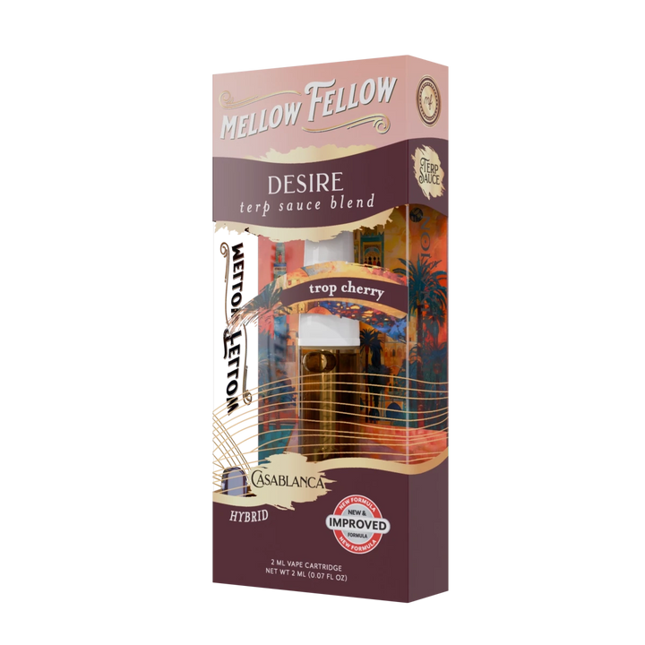 Desire Blend - Terp Sauce 2ml Vape Cartridge - Trop Cherry (Hybrid) - Mellow Fellow