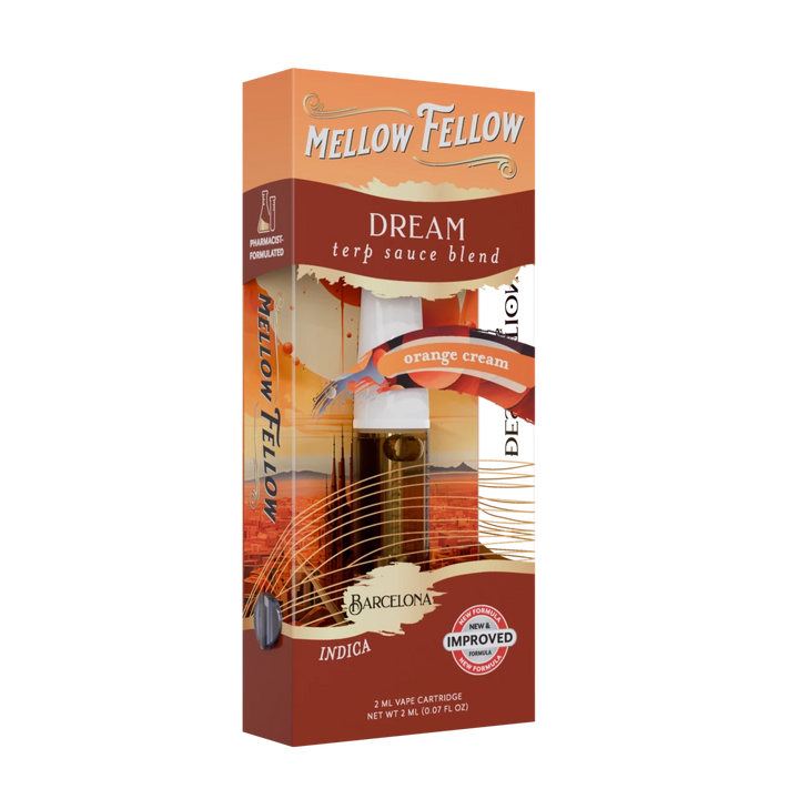 Dream Blend - Terp Sauce 2ml Vape Cartridge - Orange Cream (Indica) - Mellow Fellow
