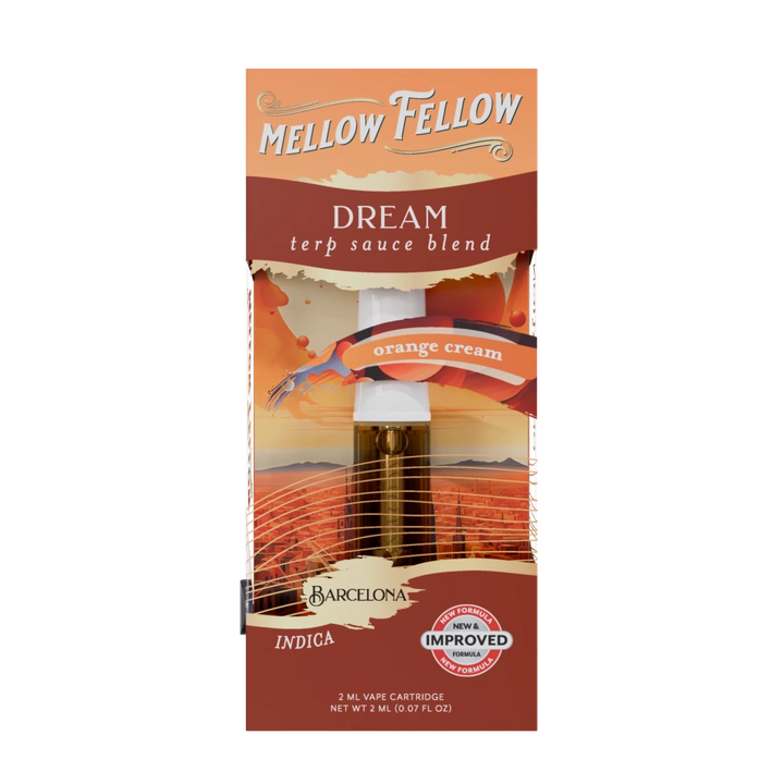 Dream Blend - Terp Sauce 2ml Vape Cartridge - Orange Cream (Indica) - Mellow Fellow