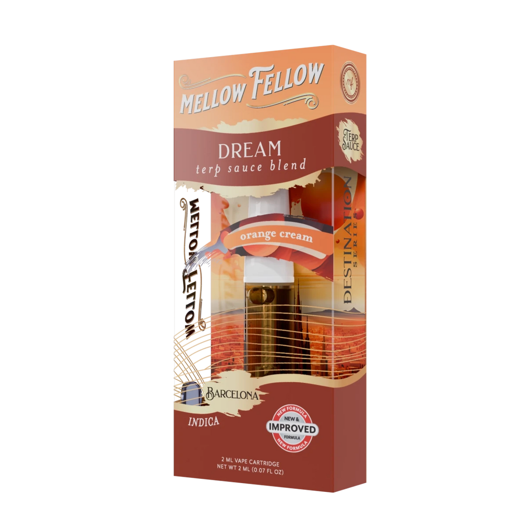 Dream Blend - Terp Sauce 2ml Vape Cartridge - Orange Cream (Indica) - Mellow Fellow