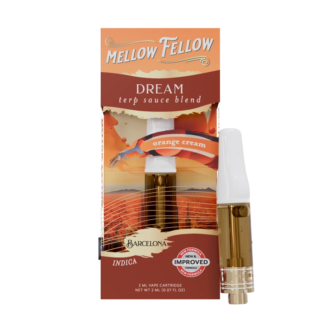 Dream Blend - Terp Sauce 2ml Vape Cartridge - Orange Cream (Indica) Mellow Fellow Dream Blend - Terp Sauce 2ml Vape Cartridge - Orange Cream (Indica) Mellow Fellow