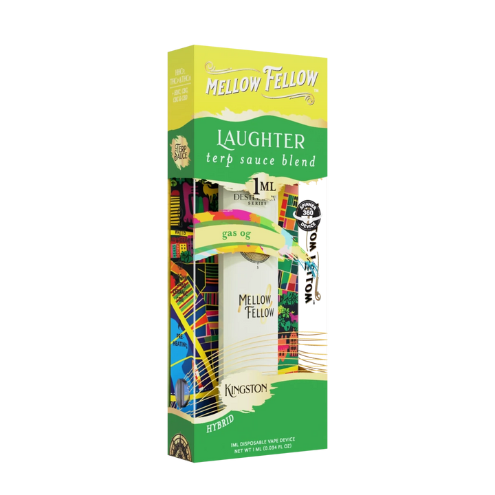 Laughter Blend - Terp Sauce 1ml Disposable Spinner Vape - Gas OG (Hybrid) - Mellow Fellow