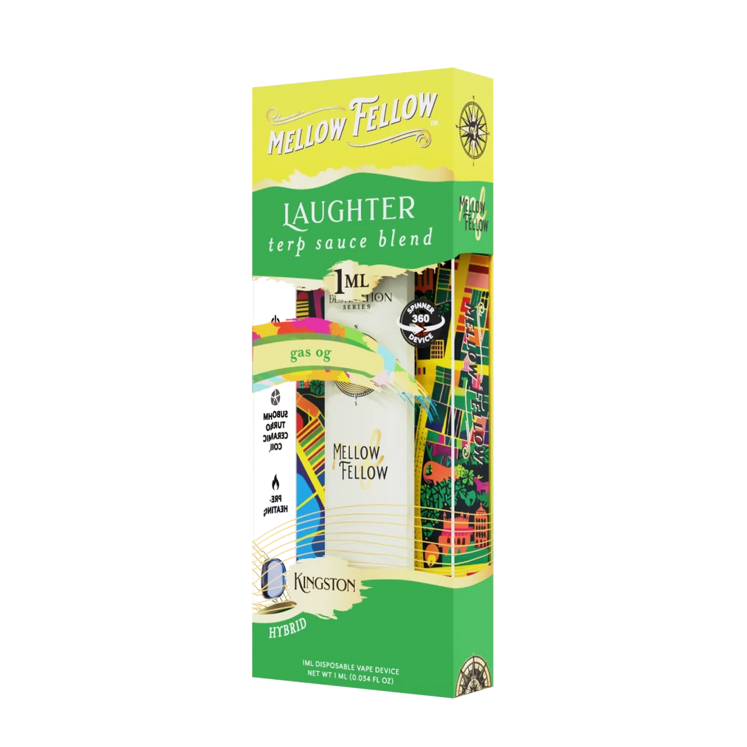 Laughter Blend - Terp Sauce 1ml Disposable Spinner Vape - Gas OG (Hybrid) - Mellow Fellow