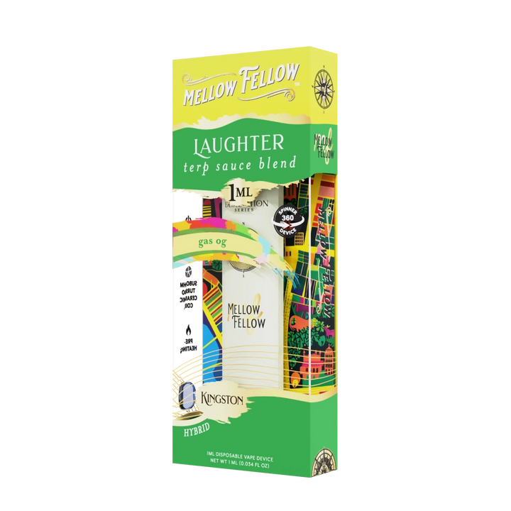 Laughter Blend - Terp Sauce 1ml Disposable Spinner Vape - Gas OG (Hybrid) - Mellow Fellow