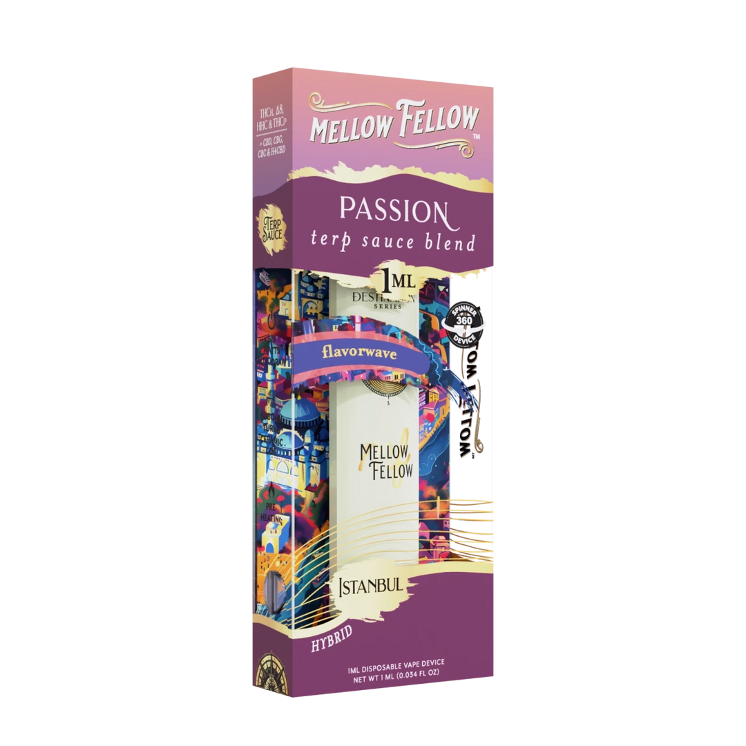 Passion Blend - Terp Sauce 1ml Disposable Spinner Vape - Flavorwave (Hybrid) - Mellow Fellow
