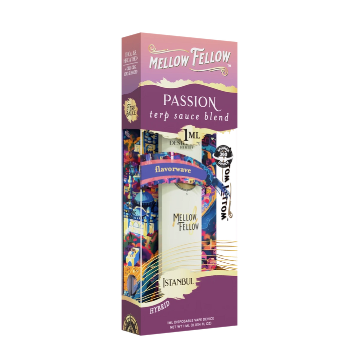 Passion Blend - Terp Sauce 1ml Disposable Spinner Vape - Flavorwave (Hybrid) - Mellow Fellow