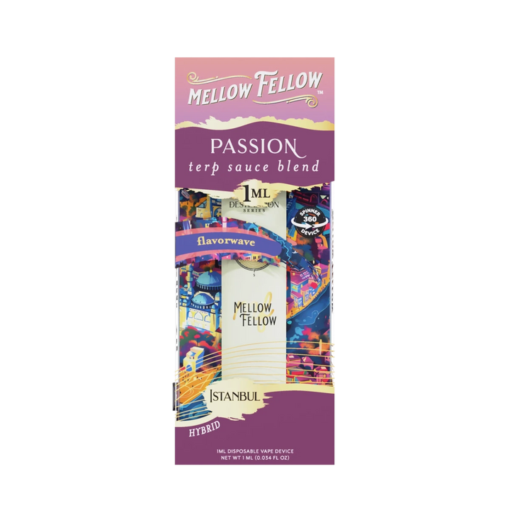 Passion Blend - Terp Sauce 1ml Disposable Spinner Vape - Flavorwave (Hybrid) - Mellow Fellow
